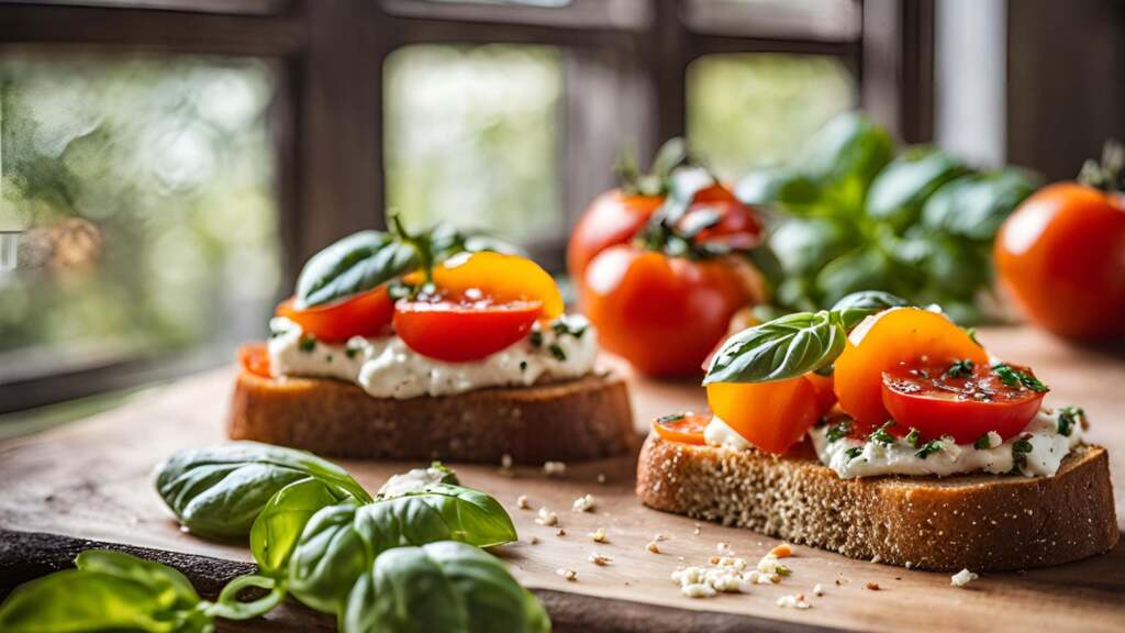 Goat Cheese Tomato Toast: A Perfect Blend of Creaminess and Zest