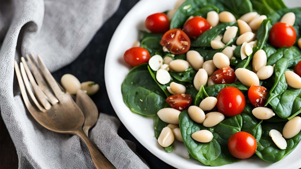 No Cook White Bean & Spinach Caprese Salad: A Quick, Healthy Twist on a Classic