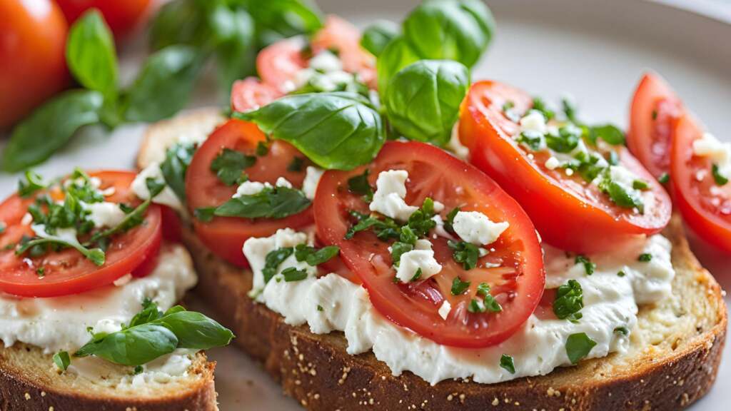 Goat Cheese Tomato Toast: A Perfect Blend of Creaminess and Zest