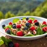 Spinach Salad with Quinoa, Chicken, and Fresh Berries: A Burst of Flavor and Health