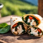 Chicken, Spinach & Feta WrapsA Healthy, Flavorful, and Quick Meal Idea!