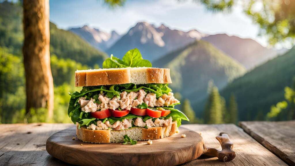 High Protein Tuna & Chickpea Salad Sandwich